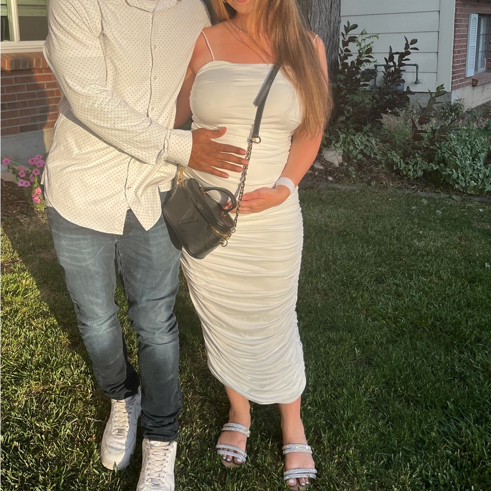 white dress